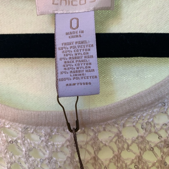 Brand New CHICOS Shimmer Sleeveless Knit Top. Chicos size 0 = US Size Small. - Picture 2 of 2
